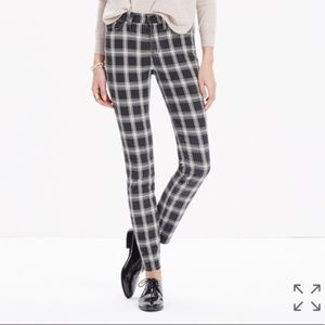 Madewell High Riser Skinny Jeans in Plaid